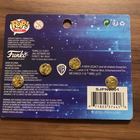 4 Pcs Funko POP Space Jam A New Legacy Pin Set Tune Squad Walmart Exclusive New - Picture 2 of 8